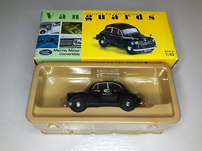 Vanguards 1/43 Scale Morris Minor Convertible Black & Maroon New With Box Lledo • $29.95