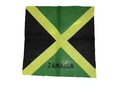 Wholesale Lot 12 (1 Dozen) 22 X22  Jamaica Jamaican Flag Bandana  • $29.88