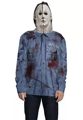 LG. Faux Real Michael Myers Sublimated Photorealistic Hoodie Halloween Costume  • $22.95