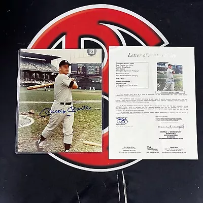 Mickey Mantle Autographed New York Yankees Signed 8x10 Photo JSA COA LOA • $399.99