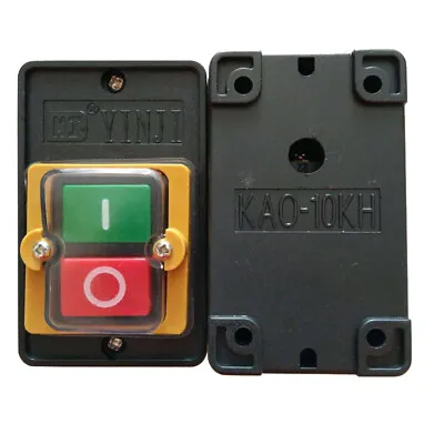Motor Drill Switch Push Button For 10A 380V KAO-5 ON/OFF Water Proof Machine UK • £5.96