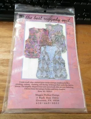 The Best Raggedy Vest Maggie Walker Design 1998 MW12 Pattern XS-XXXL  • $9.25