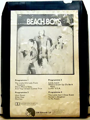 THE BEACH BOYS  Self Titled  UK Dolby Pressing   8 TRACK TAPE CARTRIDGE • $28.95
