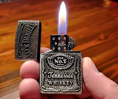 New Vintage Retro Butane Silver Whiskey Lighter For 9.99 • $9.99