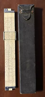 Vintage Keuffel & Esser  4081-3 Log Log Duplex Decitrig Slide Ruler And Case • $15