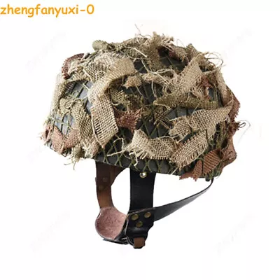 £114.30 • Buy WWII British MK2 Steel Helmet Paratrooper Airborne Helmet + Helmet Cover Replica