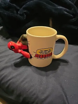 DEADPOOL Did I Break The Fourth Wall Again? Marvel Coffee Mug. Never Used • $12