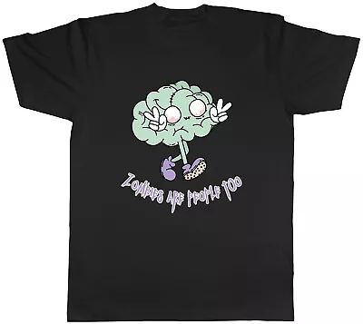 Halloween Zombie Mens T-Shirt Zombies Are People Too Funny Unisex Tee Gift • £8.99