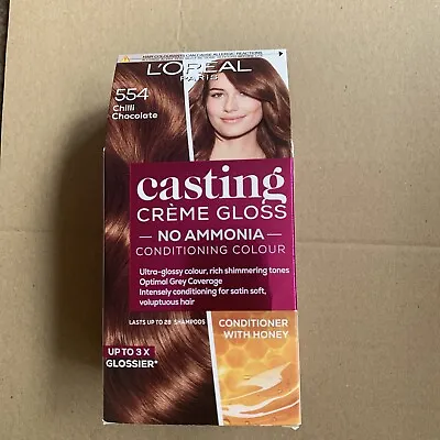 £11.50 • Buy L'Oreal Casting Creme Gloss Semi-Permanent Hair Colour 554 Chilli Chocolate