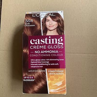 £11.50 • Buy L'Oreal Casting Creme Gloss Semi-Permanent Hair Colour 554 Chilli Chocolate