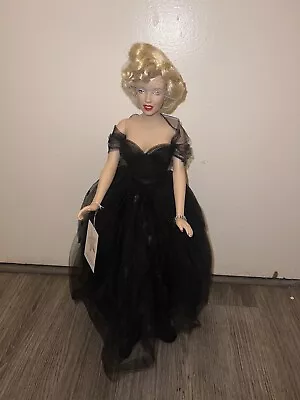 Marilyn Monroe 16  Vinyl Portrait Doll Franklin Mint Award’s Night New W/tags • $317.99