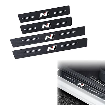4x N Logo Car Door Sill Pedal Sticker Decal For I30 Kona Veloster Elantra Avante • $14.24