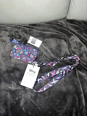 Vera Bradley Sensational Mickey Ditsy Zip ID Case And Lanyard • $40