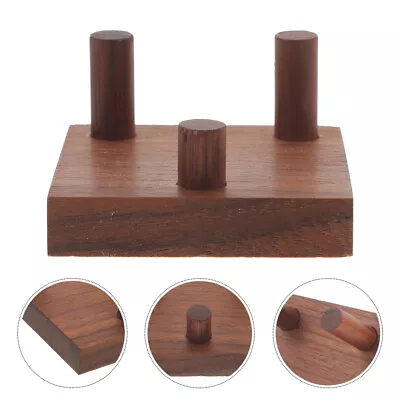 Crystal Mineral Display Stand Wooden Base Mineral Display Easel Minerals Holder • $9.87