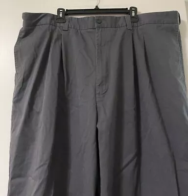 George Foreman Comfort Zone Men's Big And Tall 48/34 Pleated Charcoal Grey Pants • $21