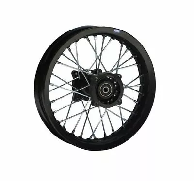 Pit Dirt Bike Cross Alu Rim Anodised 12 Inch Rear Black 0 15/32in Typ2 HMParts • £60.01