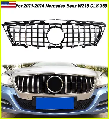 Chorme+Black Panamericana GT Grille For 2011-2014 Mercedes Benz W218 CLS 350 550 • $170.99