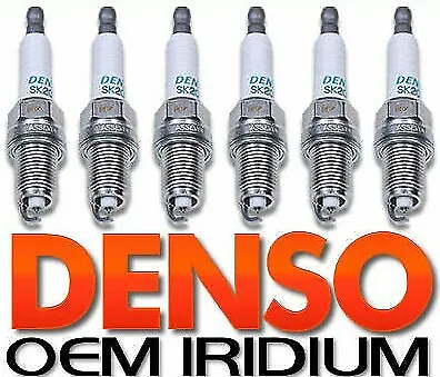 IRIDIUM SPARK PLUG X 6 | GENUINE OEM DENSO | 6 Cylinder V6 Set 3.5  • $134.74