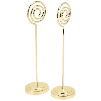 (Gold)2Pcs Table Number Holder Tall Place Card Holders Table Number Stand Table • £9.60