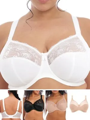 £33.95 • Buy Elomi Morgan Bra Full Cup Three Section Cup Banded Side Support Bras Lingerie