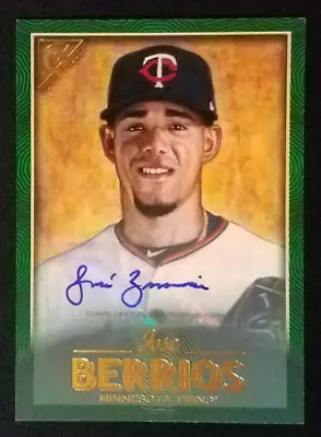 2018 Topps Gallery Jose Berrios Green Auto /99 Minnesota Twins NM-MINT++ • $7.99