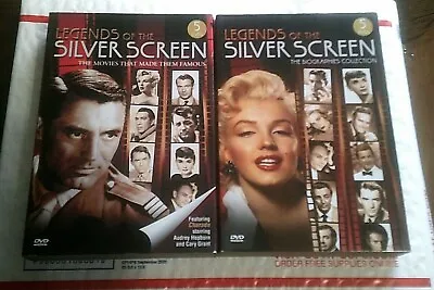 LEGENDS OF THE SILVER SCREEN Movies That Made Them Famous & Biographies Lot Of 2 • $12.90