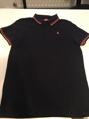 £0.99 • Buy Blue Zoo Navy Polo Shirt With Orange Trim, 13-14 Years