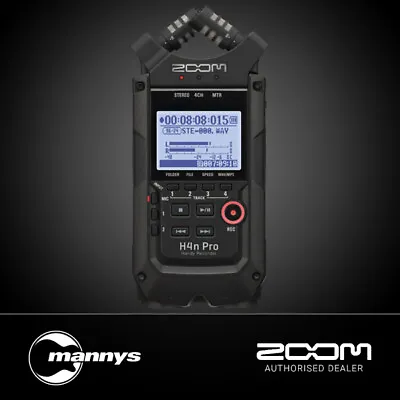 Zoom H4n Pro Handy Recorder (All Black Edition) • $419