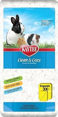 Kaytee Clean & Cozy Super Absorbent Paper Bedding For Cages Hamster24.6L White • £15.90