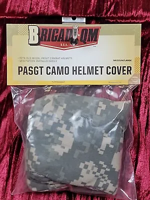 NEW NIP BRIGADE QM Digital CAMO Military Issue Helmet Cover Combat Helmet MED/LG • $12.99