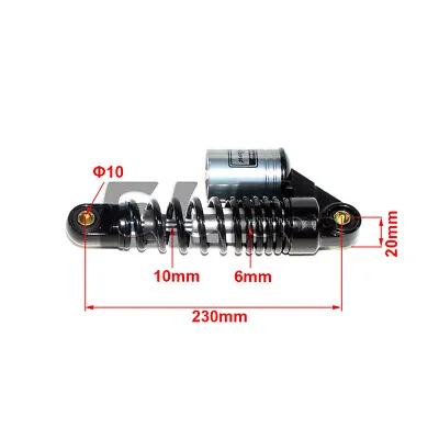 Rear Shock Absorbers Springs Suspension 230mm For E-Bike Electric Harley Scooter • $56.99
