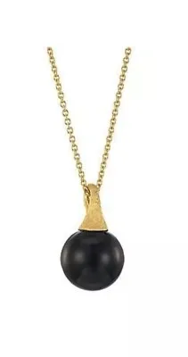 New MARCO BICEGO Africa Boule 18K Yellow Gold And Black Onyx Necklace SOLD OUT • $825