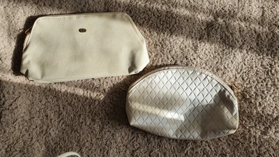 £5 • Buy Accessorize Set Of Two White/Creme Make-up Bags