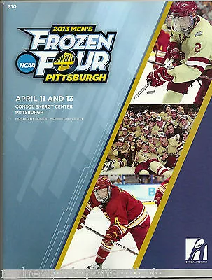 2013 Frozen Four Ncaa Men's Hockey Program Pittsburgh Yale Quinnipiac Rare • $24.99