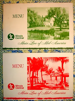 $8 • Buy Illinois Central 1-1969/3-'70 City Of Miami Dining Car Menus: 2-b/1-lunch/1-dinn
