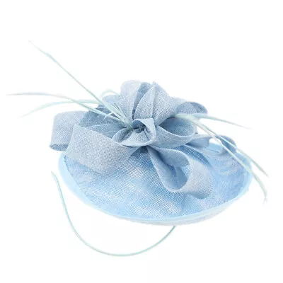 £12.74 • Buy Wedding Feather Fascinator Headband Pillbox Hat Bridal Headpiece 1920s Derby -
