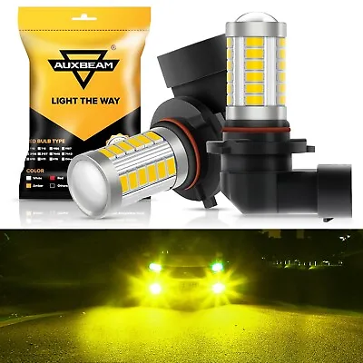 AUXBEAM 9145 H10 LED Fog Light Yellow For Chevy Silverado 1500 2500 HD 2003-2006 • $16.99