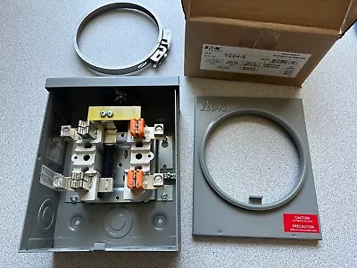 New Eaton Tcc4-0 Meter Socket 600v 20a 4 Jaw Csa 3r Enclosure • $49.95