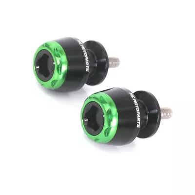 Green M8 Rear Swingarm Spools MSHINE For GSX-S750 GSX-S1000 F 18 19 20 21 22 23 • $34.90