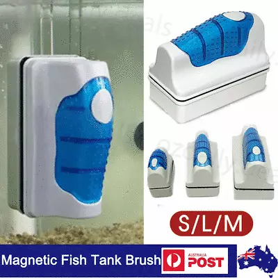 $16.15 • Buy Magnetic Fish Tank Brush Algae Magnet Aquarium Glass Aquatic Cleaner Cleaning