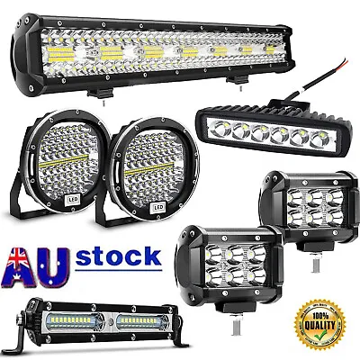 LED Work Light Bar Flood Spot Lights Driving Lamp Offroad Car Truck SUV 12V 24V • $130.99