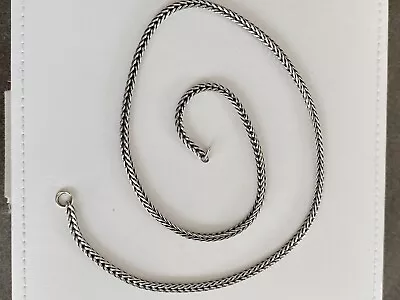 $86.33 • Buy Trollbeads Genuine Foxtail Necklace 57CM 925S LAA