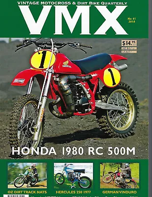 VMX #41 Vtg Motocross Dirt Bike '80 Honda RC 500M Hercules German Vinduro OSSA⭐ • $28