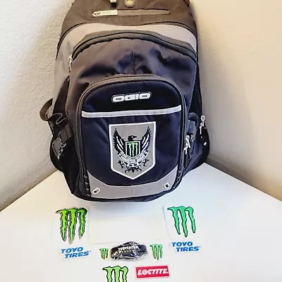 Monster Energy Army OGIO Backpack Black Oversize Laptop/Travel Bag W/Patches  • $69.99