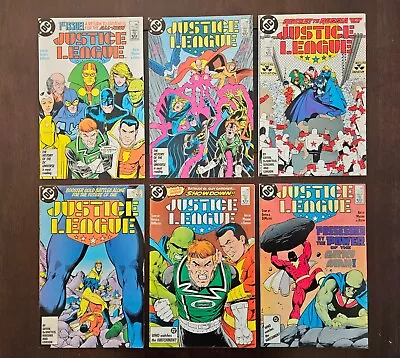 Justice League 1-6 Full Run 1st Maxwell Lord Keith Giffen DC 1987 • $40