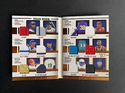 2023 Leaf History Book 1997 Year Book Gwynn Griffey Iverson 12 JERSEY RELIC /25 • $36