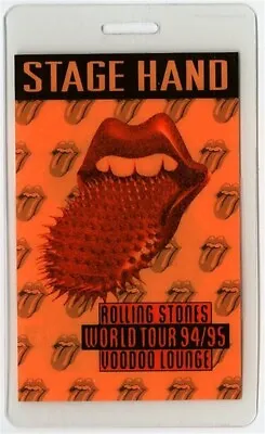 Rolling Stones 1994 Voodoo Lounge Concert Tour Official Laminate Backstage Pass  • $25.14