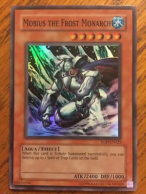 Super Rare Mobius The Frost Monarch SOD-EN022 YGO Card Yugioh 04929256 • $17.99