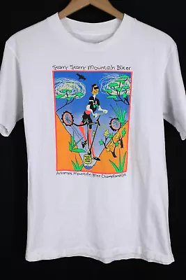 VTG 1993 Arkansas Mountain Bike Championship T Shirt Single Stitch Crewneck Sz M • $17.50