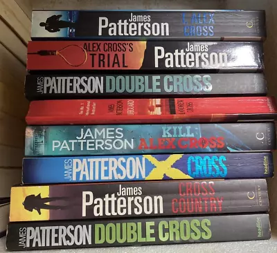 Bulk James Patterson Mix Alex Cross Books Large Size  X 8  #D • $40